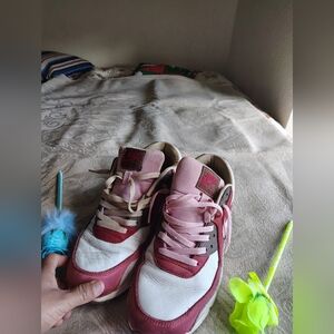 Nike Kids Pink and White Sneakers